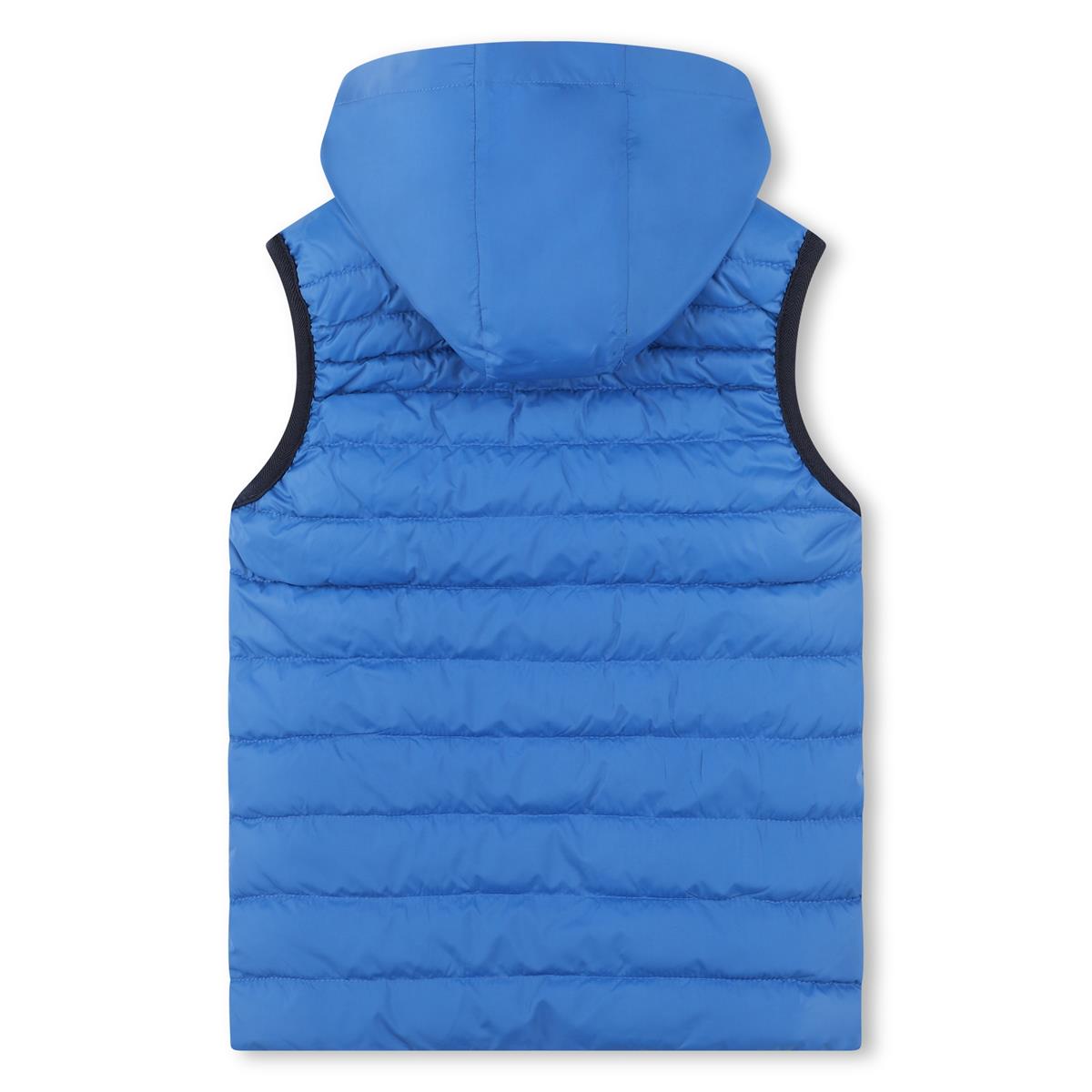 男童蓝色双面棉马甲