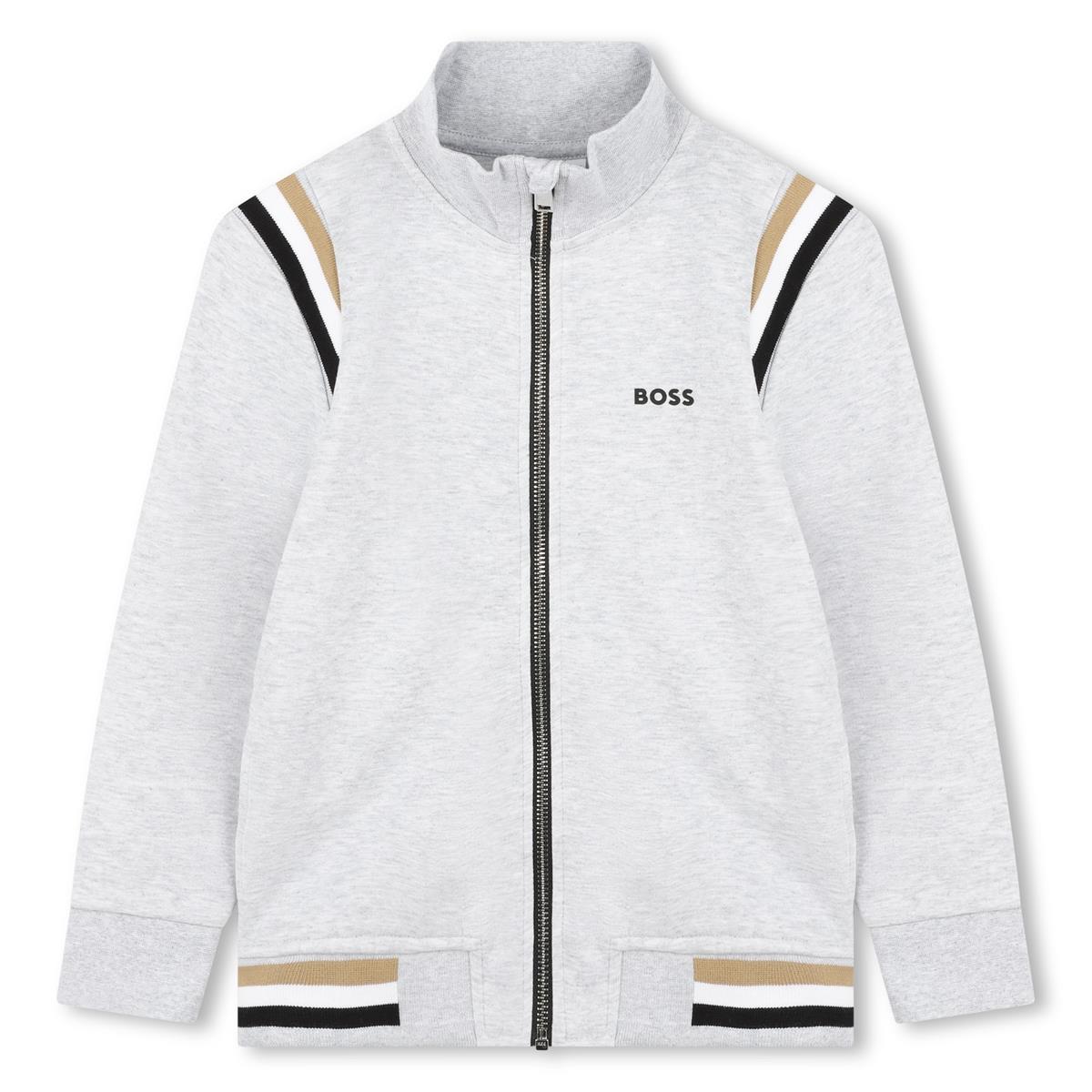 男童浅灰色棉套装