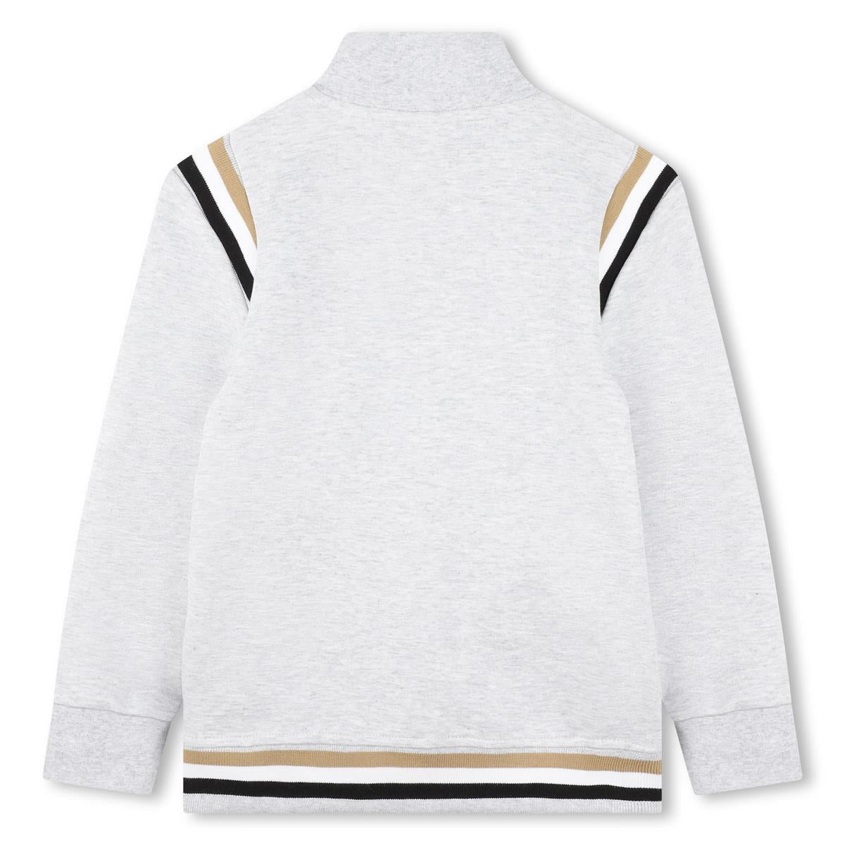 男童浅灰色棉套装