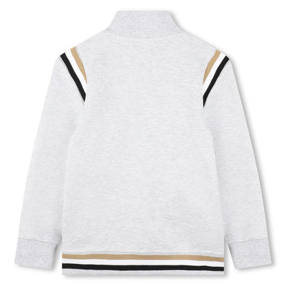 男童浅灰色棉套装