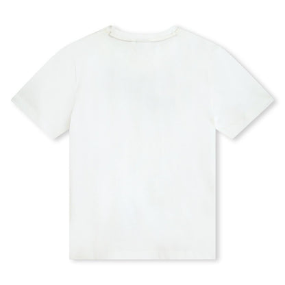 男童白色棉套装