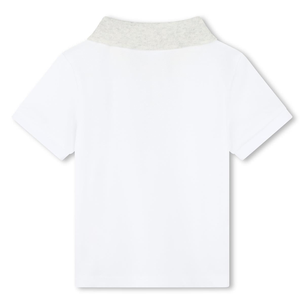 男婴白色棉套装