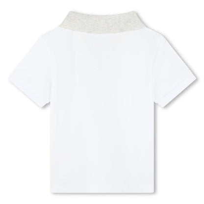 男婴白色棉套装