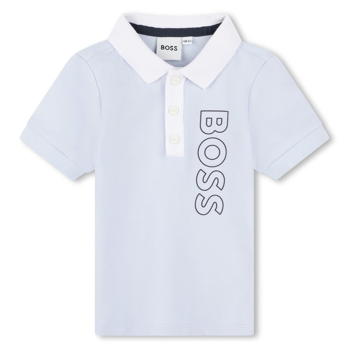 男婴浅蓝色棉套装