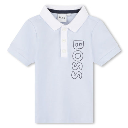 男婴浅蓝色棉套装