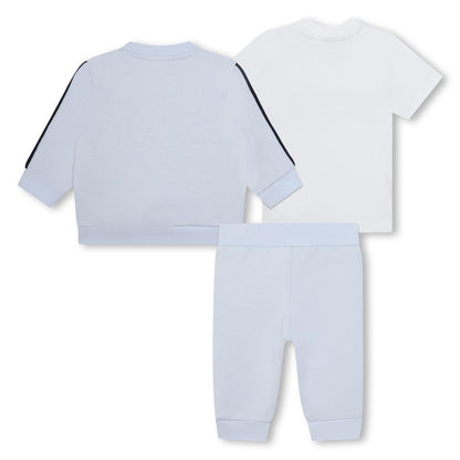 男婴浅蓝色棉套装