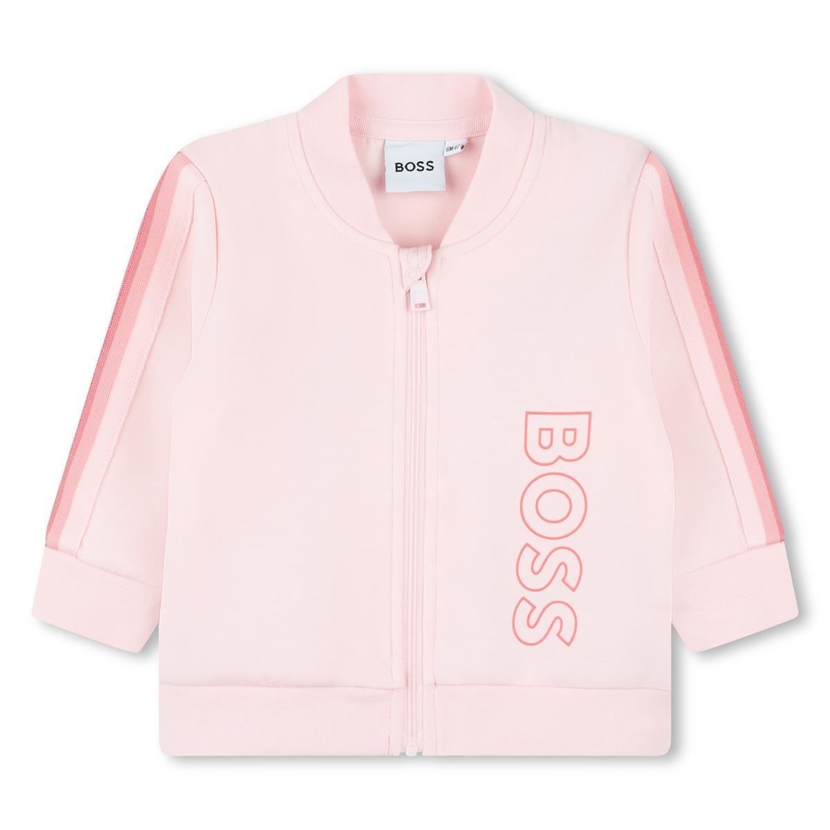 女婴粉色棉套装