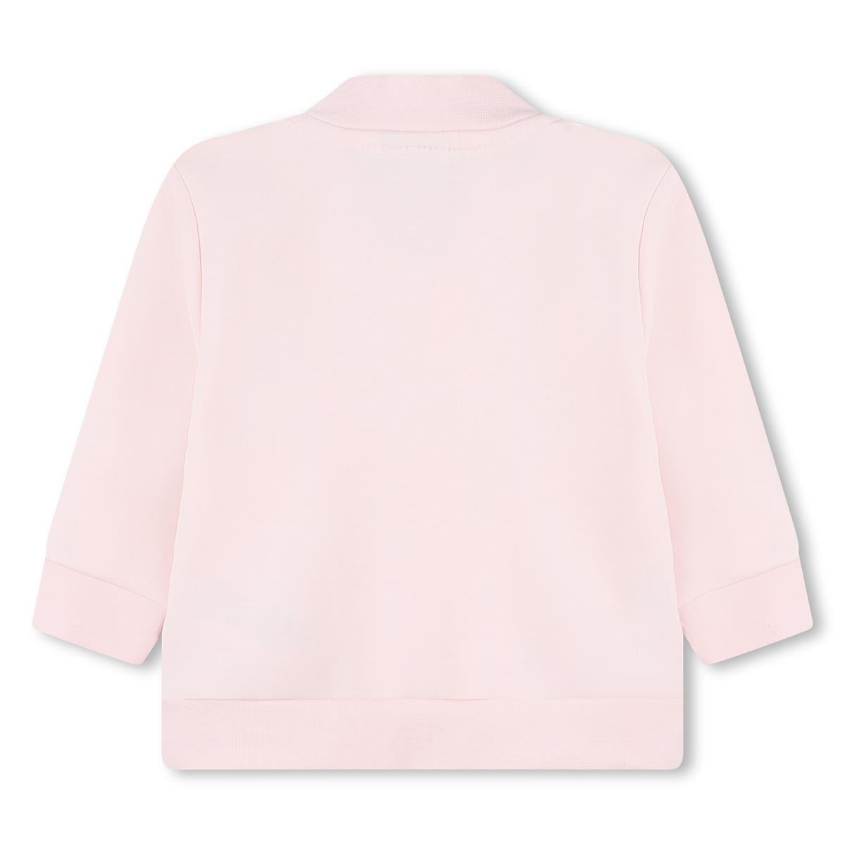 女婴粉色棉套装