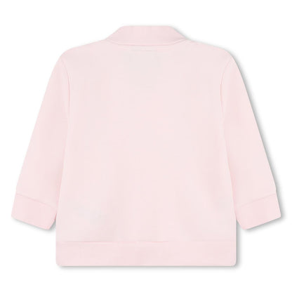 女婴粉色棉套装