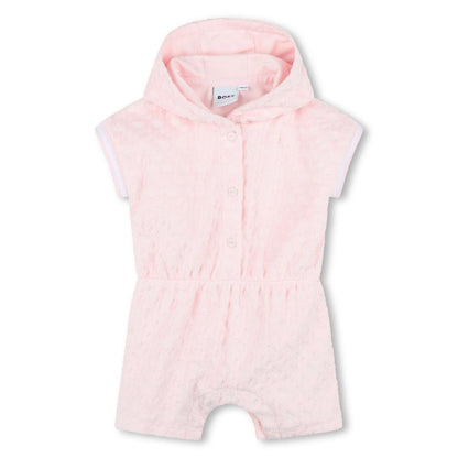 女婴粉色连体衣