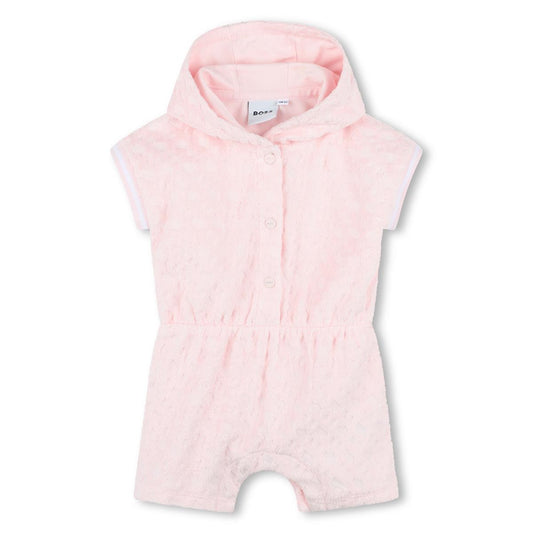 女婴粉色连体衣