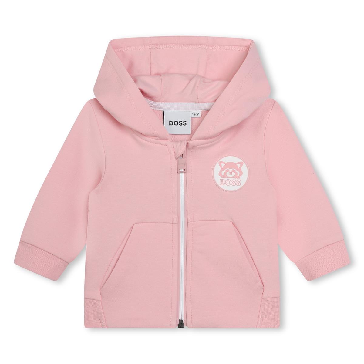 女婴粉色棉套装