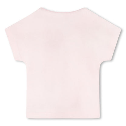 女婴粉色棉套装