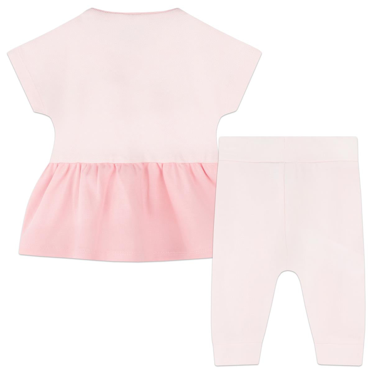女婴粉色棉套装
