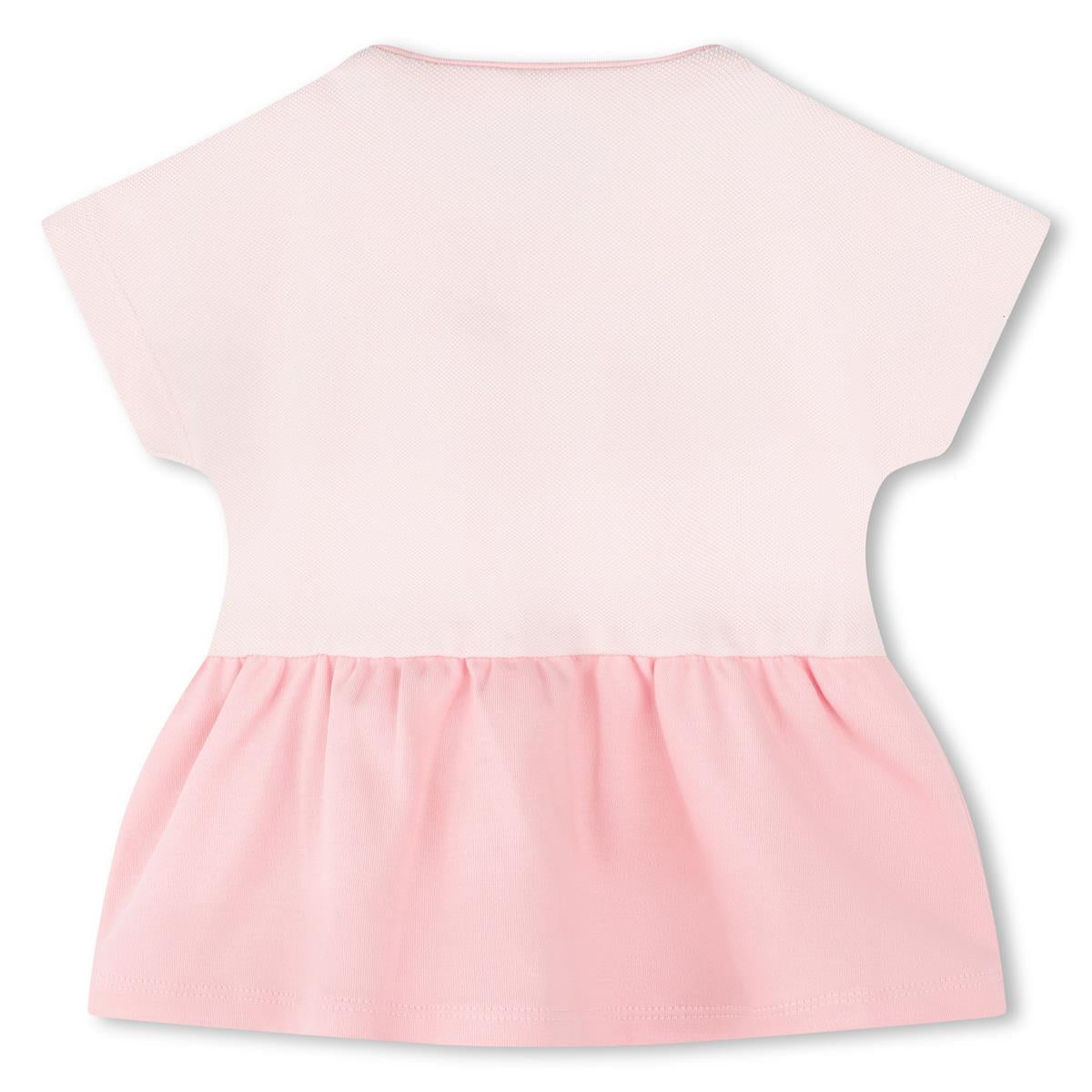 女婴粉色棉套装