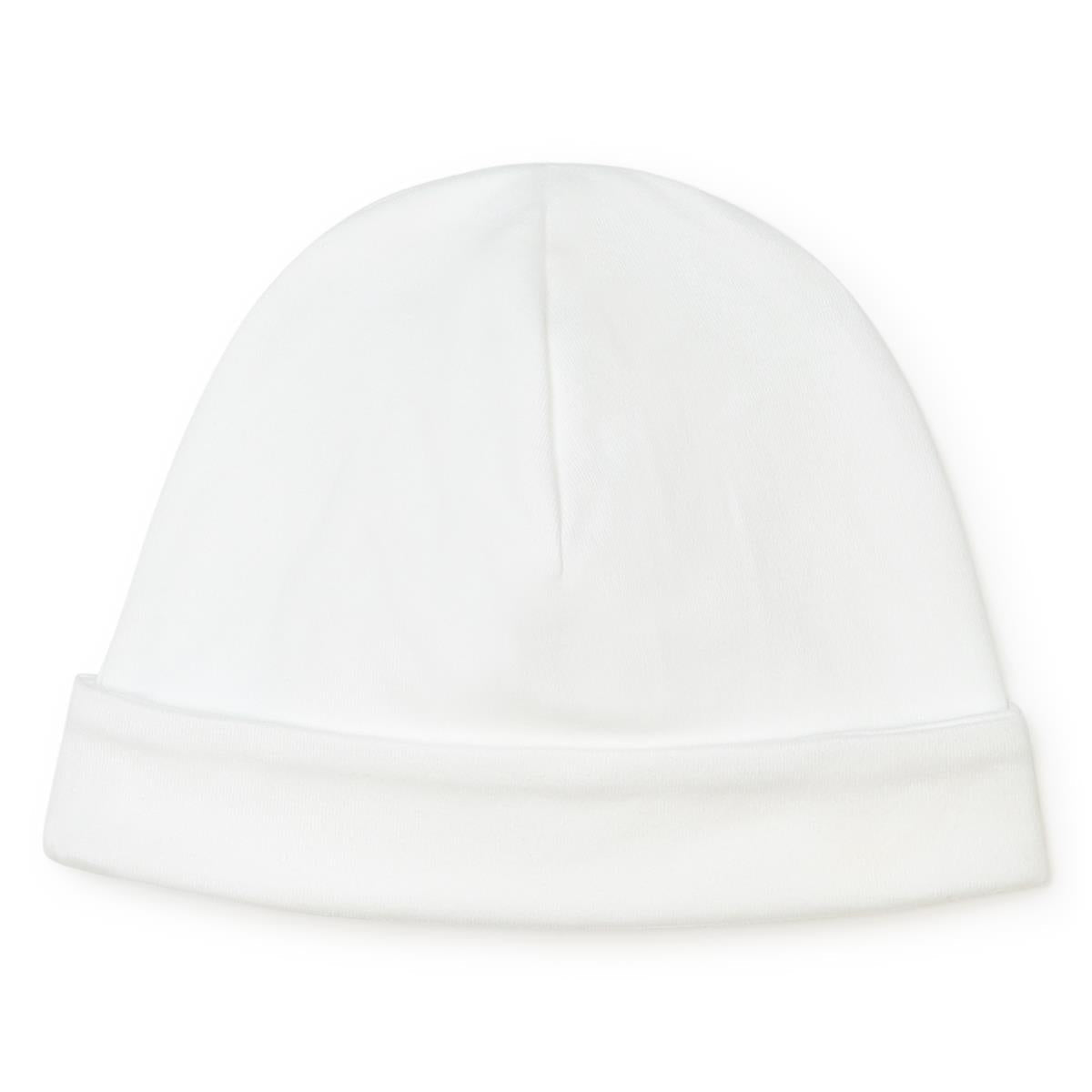 男婴白色棉帽