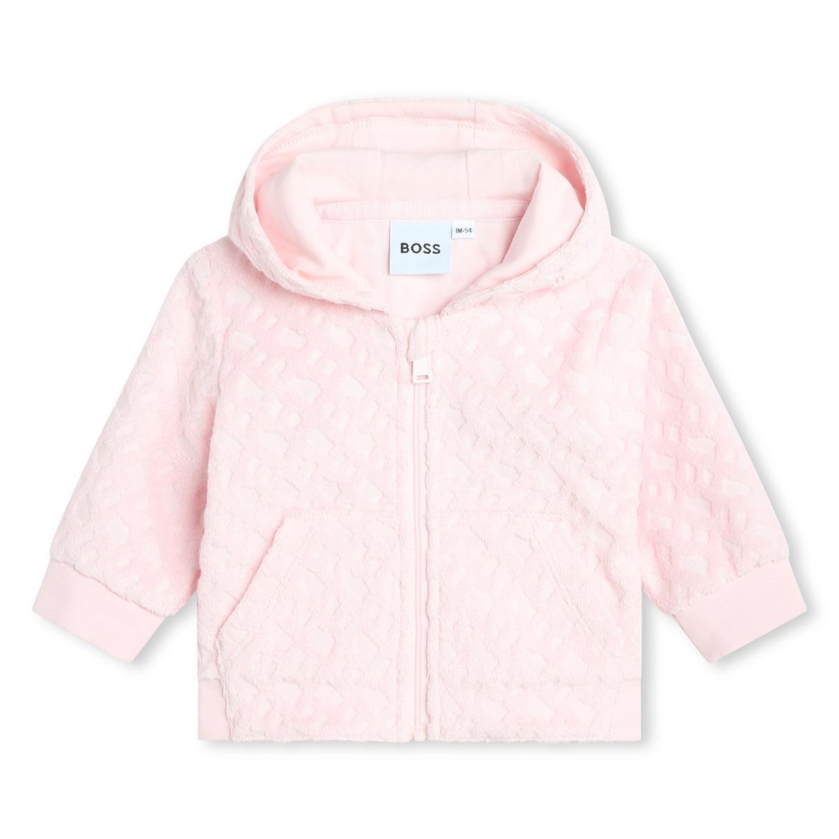 女婴粉色棉套装