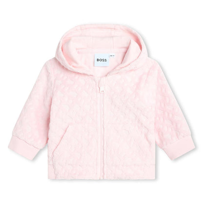 女婴粉色棉套装