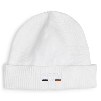 男婴白色棉套装