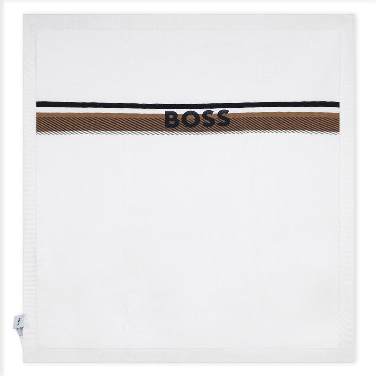 婴儿白色棉毯子(75x75cm)