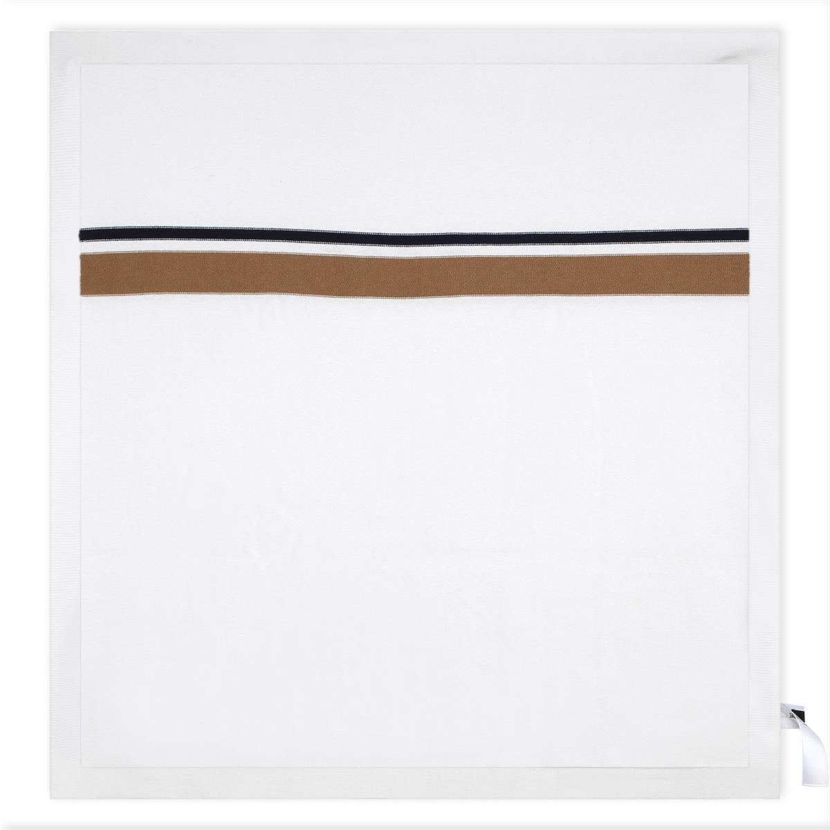 婴儿白色棉毯子(75x75cm)