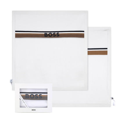 婴儿白色棉毯子(75x75cm)