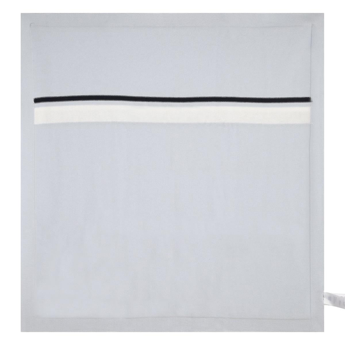 婴儿浅蓝色棉毯子(75x75cm)