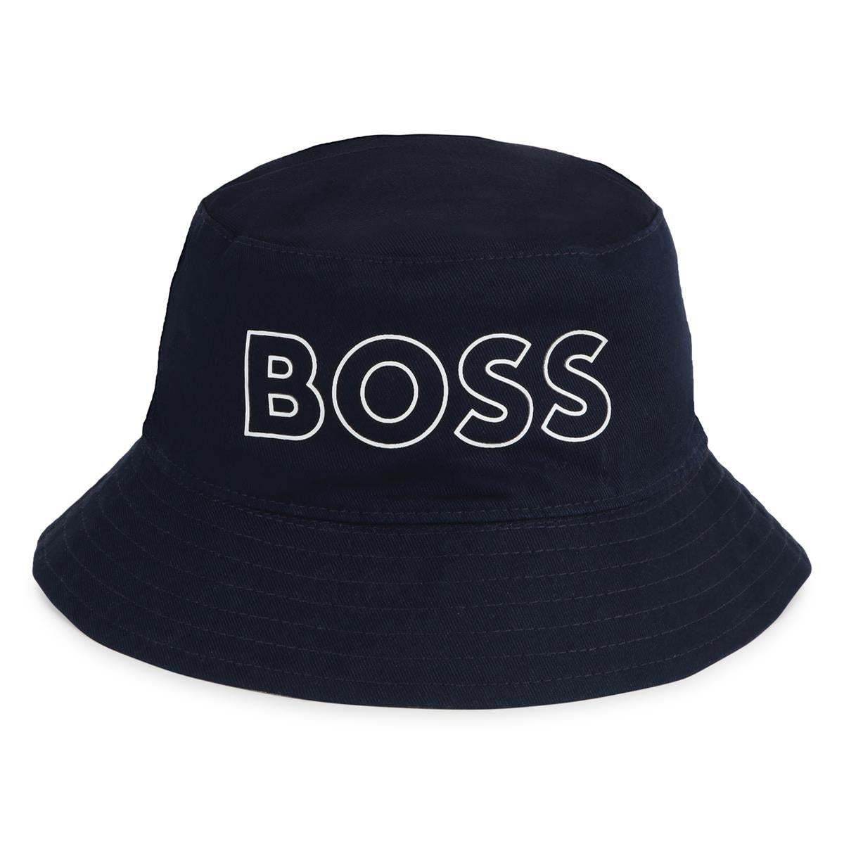 男婴深蓝色渔夫帽