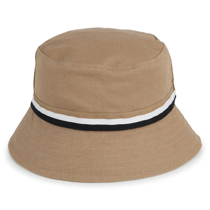 男婴米色双面渔夫帽