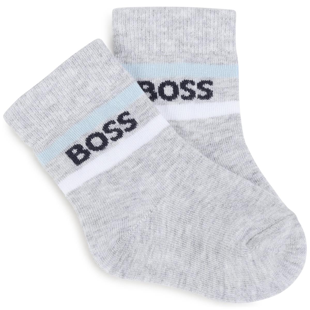 男婴白色棉袜套装(3件)