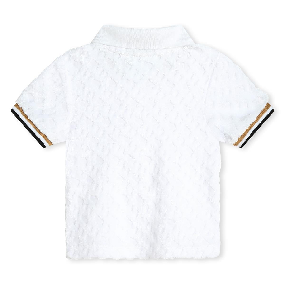 男婴白色棉套装