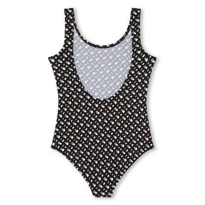 女童黑色泳衣