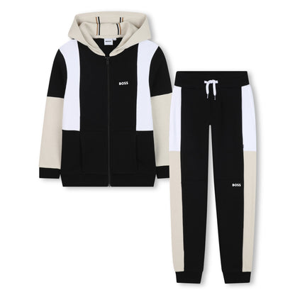 男童黑色棉运动服