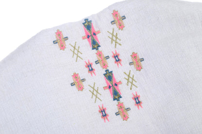 Girls Beige Flower Printed Trims Cotton 'Yana' Jacket
