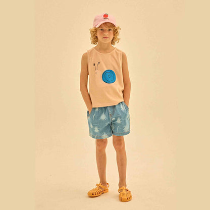 儿童粉色刺绣帽子