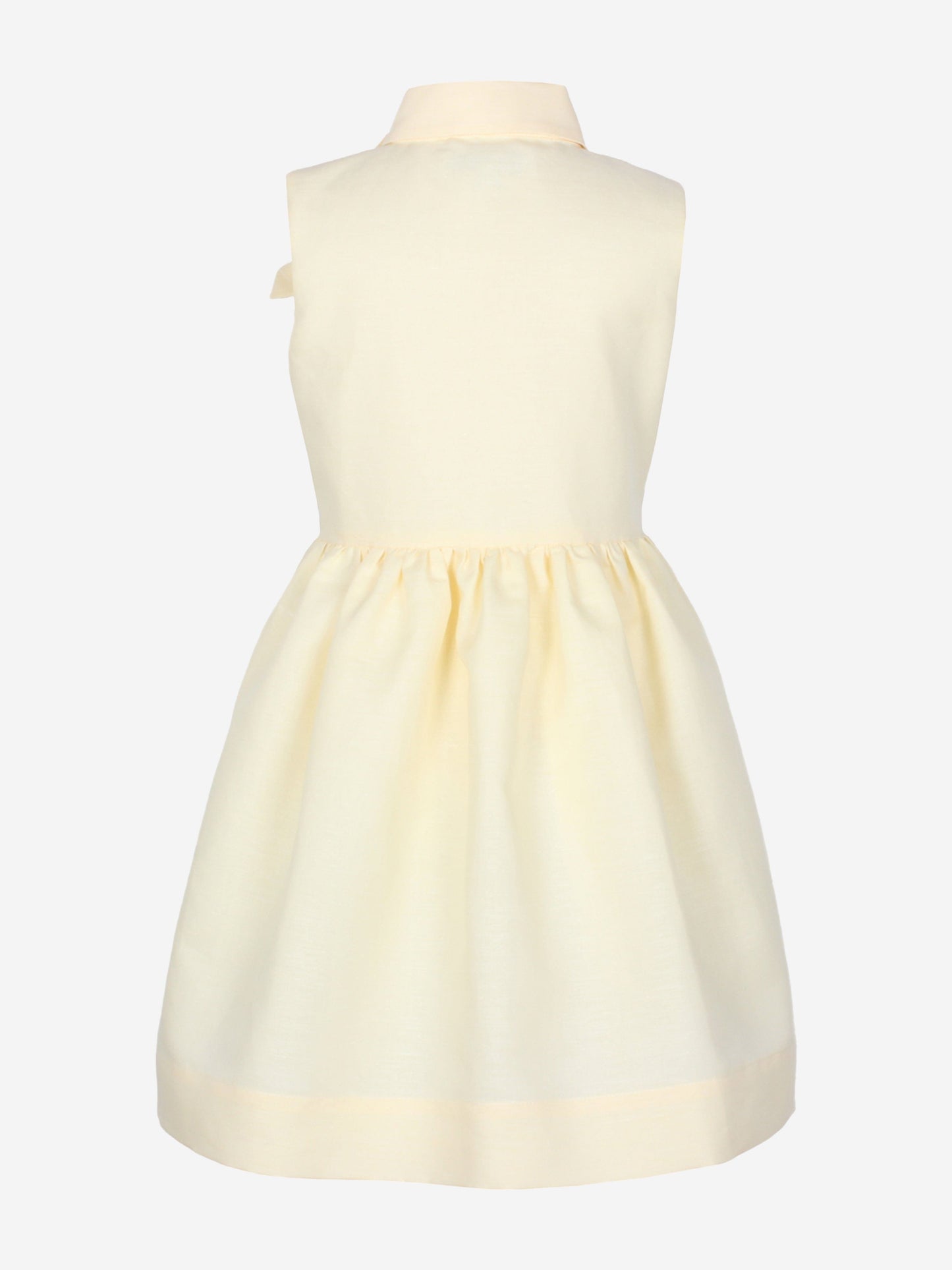 Jessie And James Girls Evergreen Flower Dress in Yellow