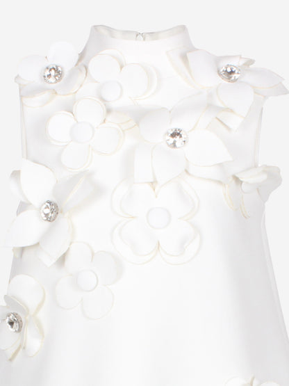 Jessie And James Girls Willow Flower Dress in White