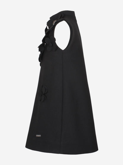 Jessie And James Girls Willow Flower Dress in Black
