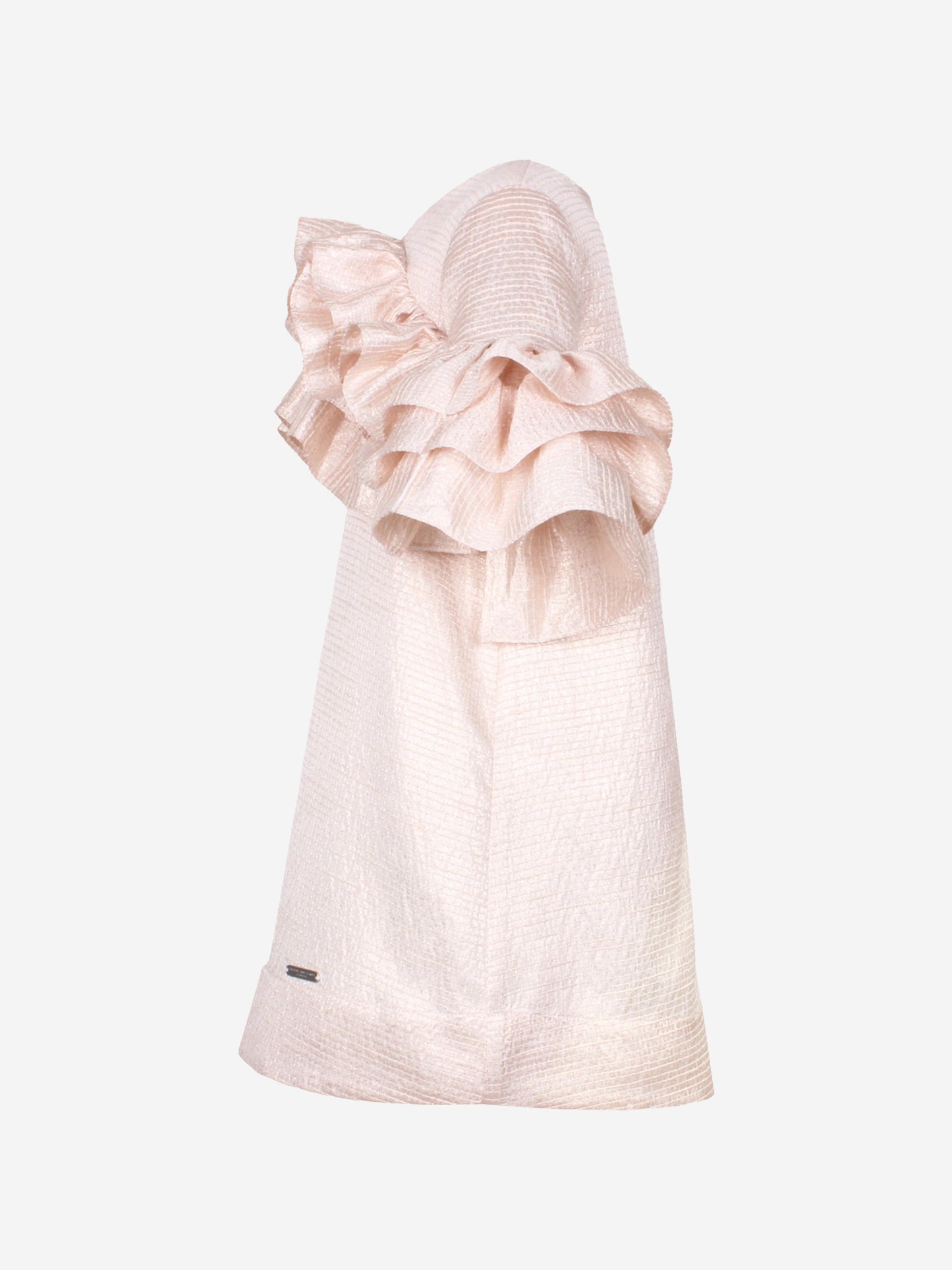Jessie And James Girls Flutterby A-Line Ruffle Dress in Pink