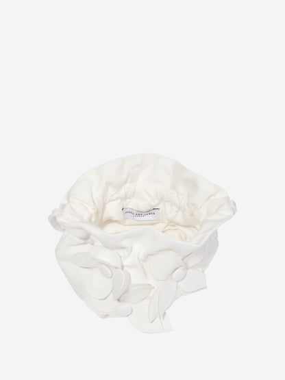 Girls Willow Flower Bag in White (22.5cm)