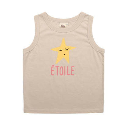 儿童白色棉背心