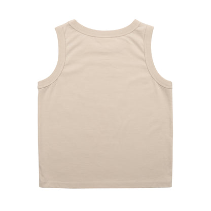 儿童白色棉背心