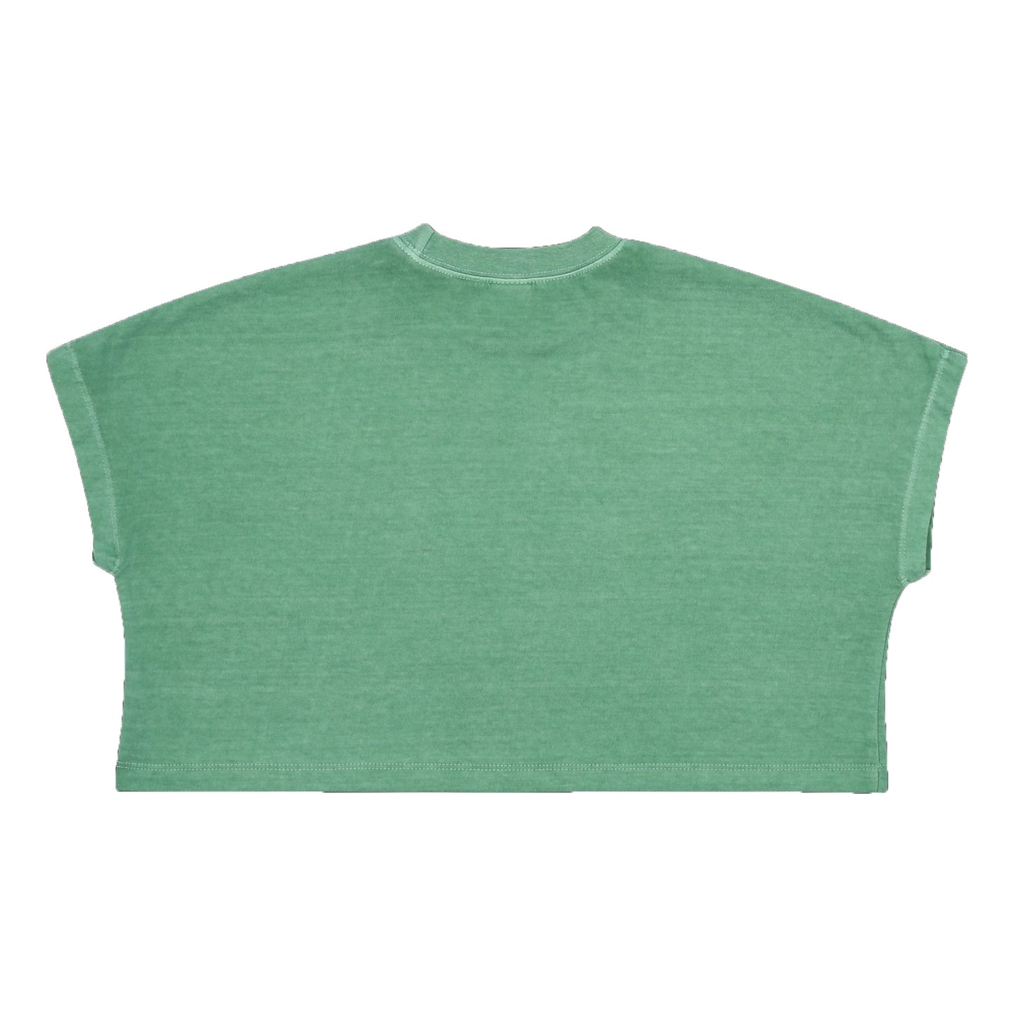 女童绿色Logo棉T恤