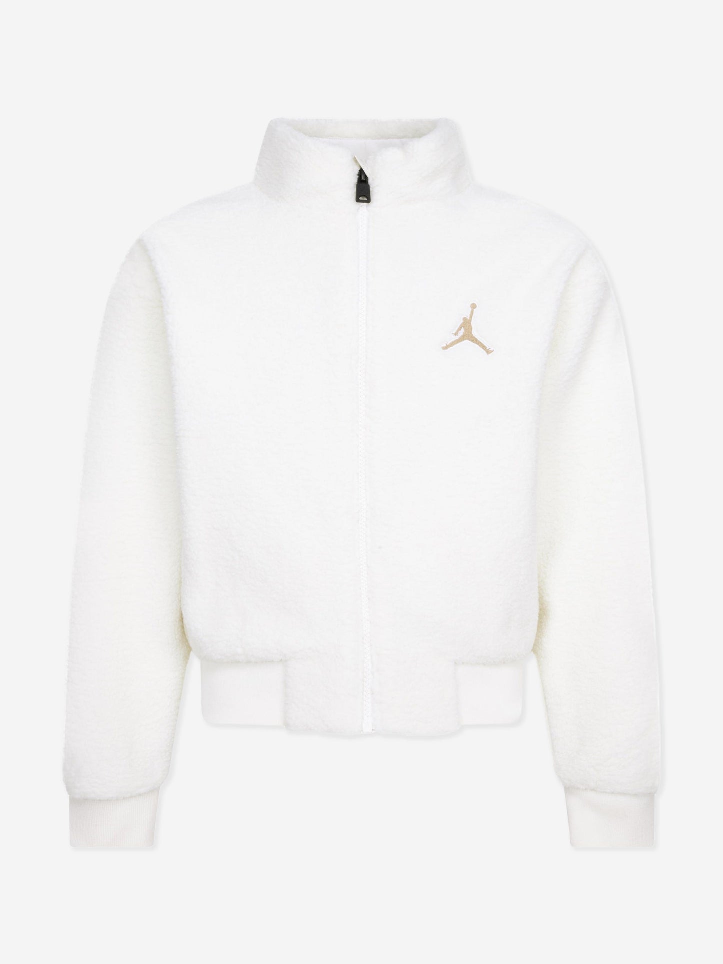 Jordan Girls Jumpman Sherpa Jacket in Ivory