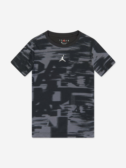 男童 MVP Jordan Motion AOP T 恤（黑色）