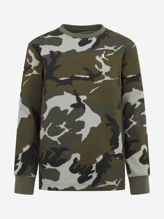 Boys MJ Brooklyn Camo T-Shirt in Green