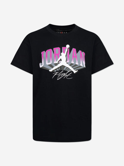 Girls JM Push Through T-Shirt in Black