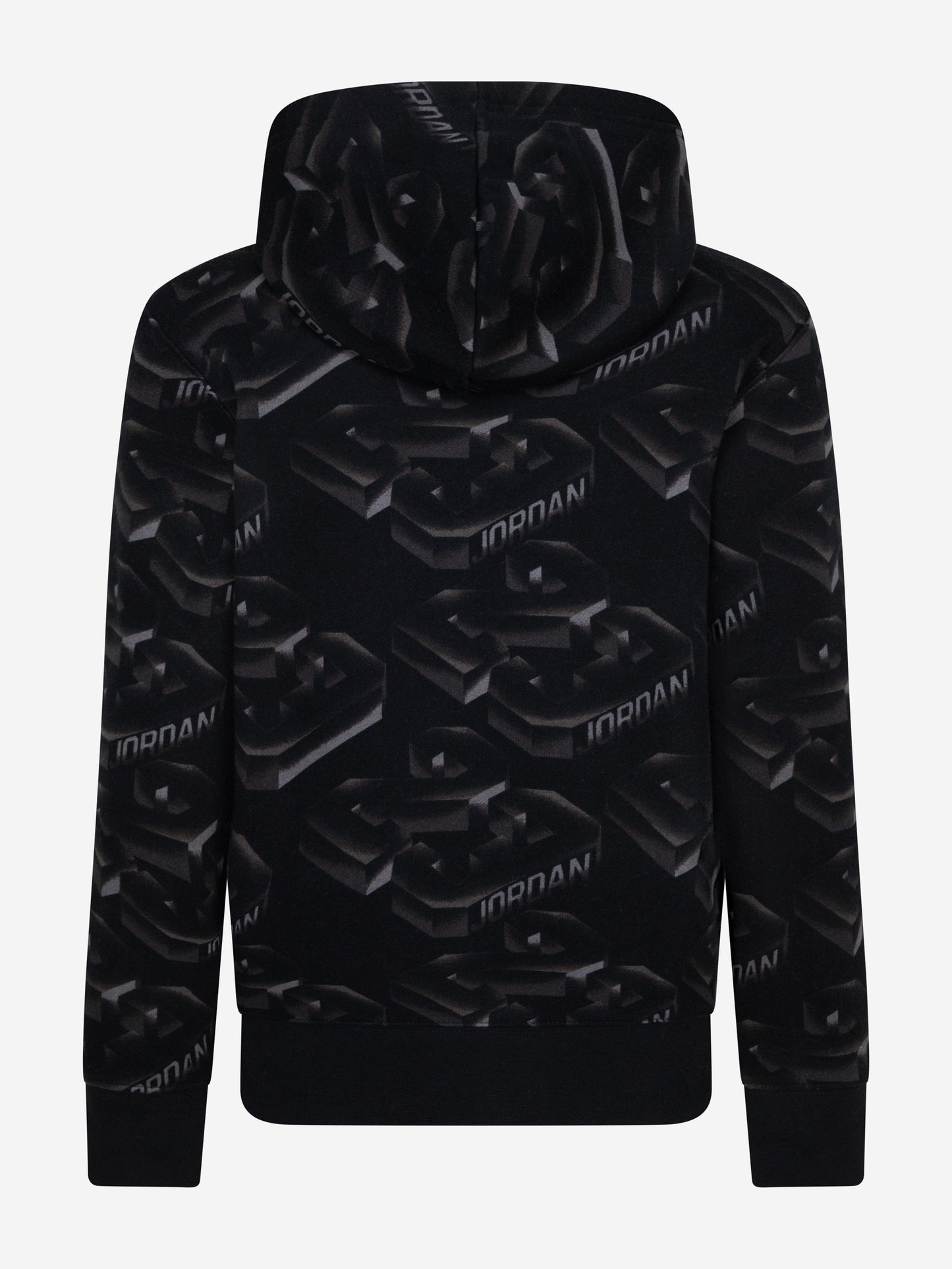 Boys 23 Fade Away Hoodie in Black