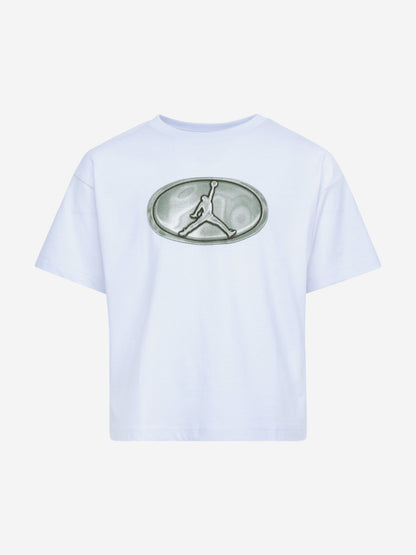 Girls Logo T-Shirt in Grey