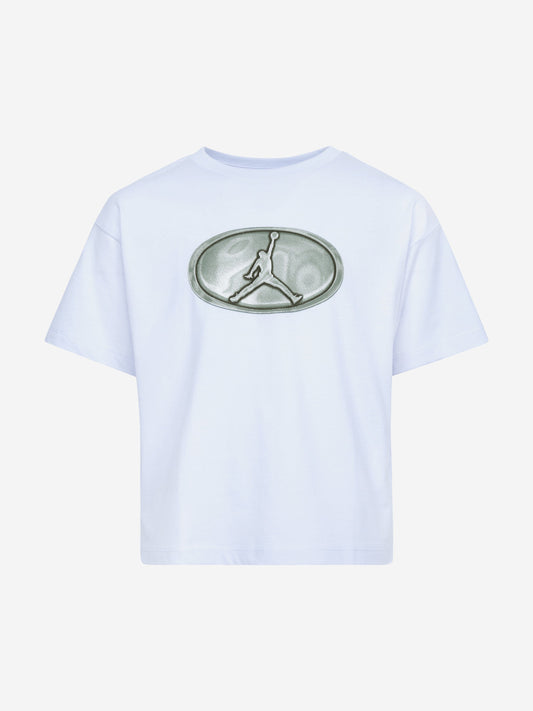 Girls Logo T-Shirt in Grey